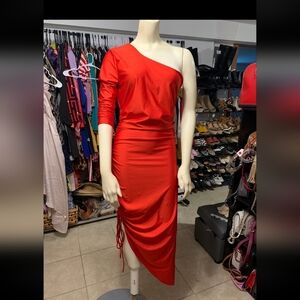 The NEW Boutique One-Shoulder Scarlet Dress